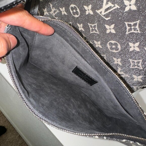 Louis Vuitton Monogram Jacquard Denim Neverfull MM w/ Pouch - Picture 5 of 14